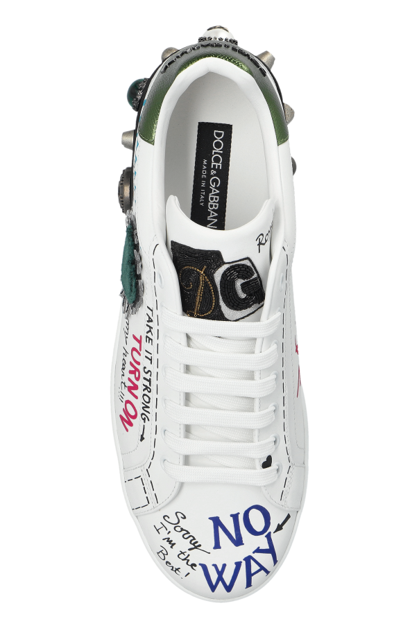 【VIP SALE】DOLCE&GABBANA グラフィック柄 Portofinoスニーカー Dolce&Gabbana Portofino Logo Sneakers | Saks Fifth Avenue